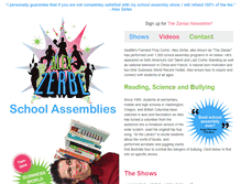 Tablet Screenshot of amazingschoolassembly.com